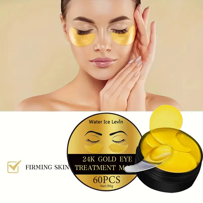 24K Gold Eye Pads - Firming & Moisturizing Under-Eye Treatment (60 Pieces) 3 24k gold eye pads spu845152033386 desc 3