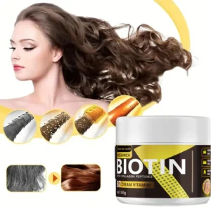 Water Ice Levin Biotin Hair Cream with Collagen Peptides | Repair Dry & Frizzy Hair