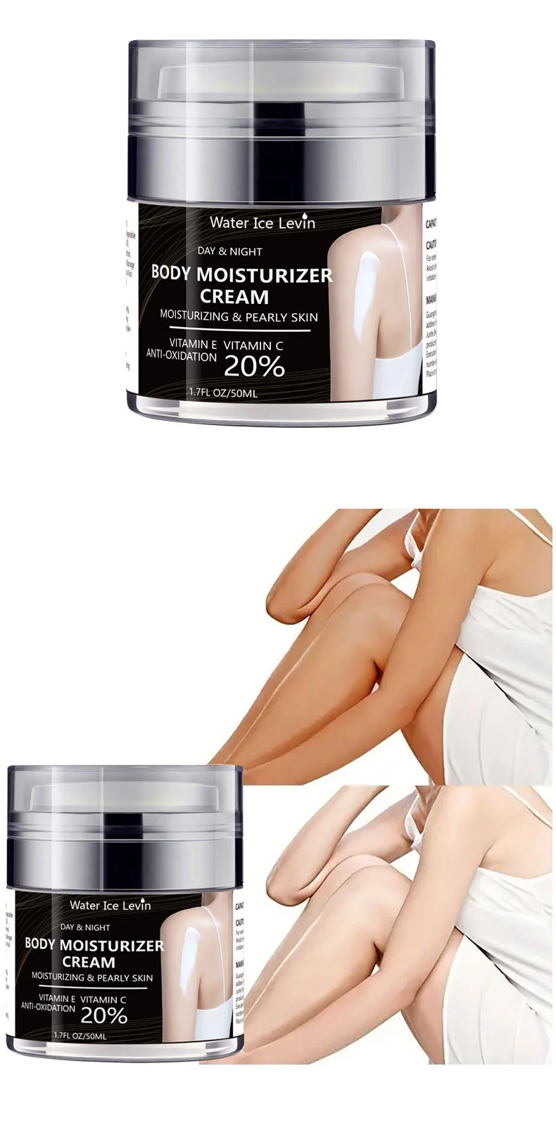 Body Moisturizer Cream with Vitamin E & C - 50ml Day & Night Formula 2 body moisturizer cream spu730768798496 desc 2