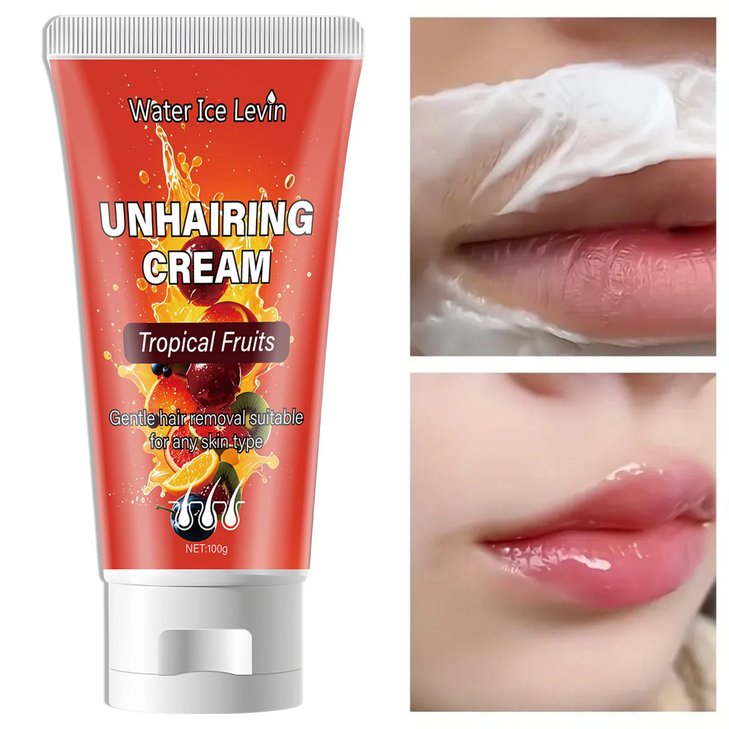 Tropical Fruits Gentle Hair Removal Cream for Face & Body (100g) 1 gentle hair removal cream spu948242938001 desc 1