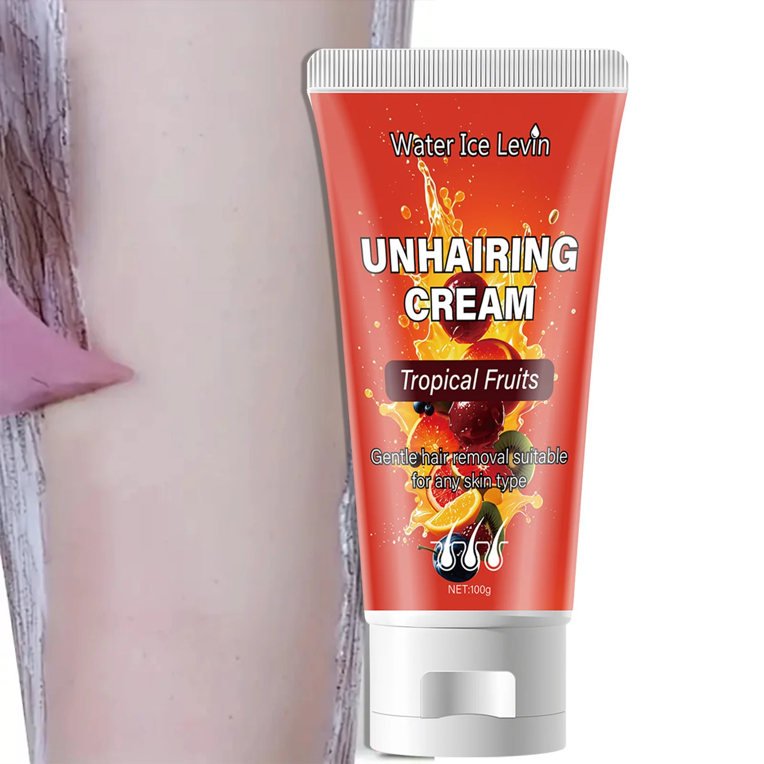 Tropical Fruits Gentle Hair Removal Cream for Face & Body (100g) 4 gentle hair removal cream spu948242938001 desc 4