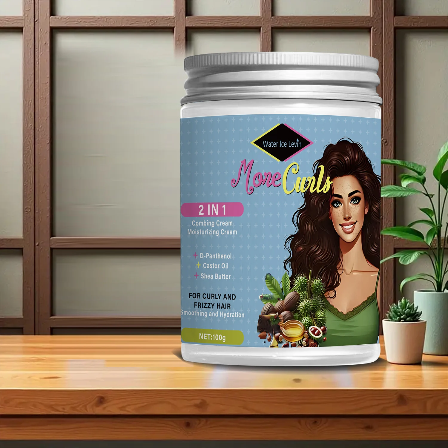 2-in-1 Combing & Moisturizing Cream for Curly Frizzy Hair - 100g 3 hair combing moisturizing cream spu941212648133 desc 3