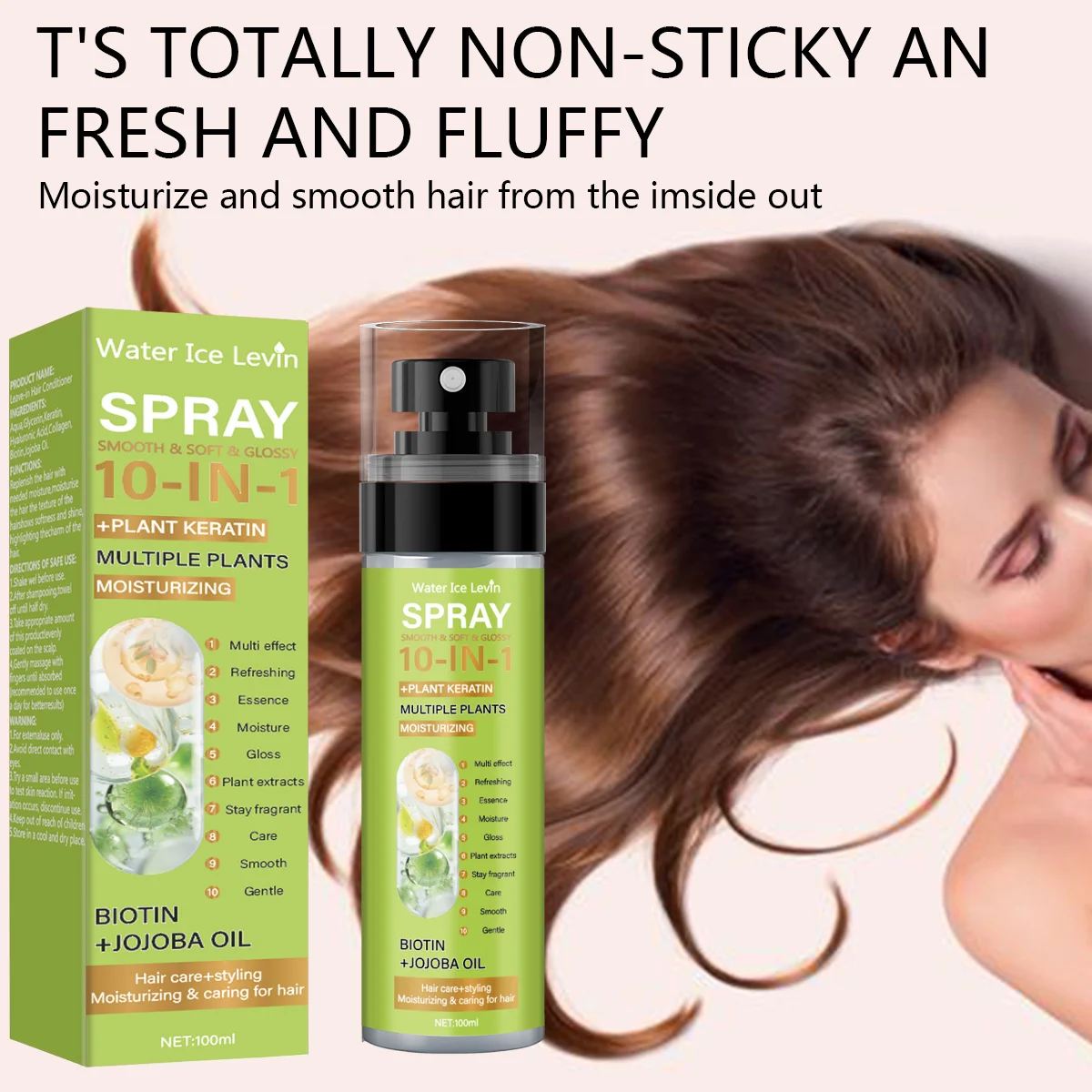 10-in-1 Hair Conditioner Spray with Plant Extracts - 100ml 6 hair conditioner spray spu967887251805 desc 6