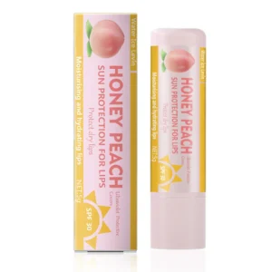 Water Ice Levin Honey Peach Lip Balm SPF 30, Moisturizing & Sun Protection