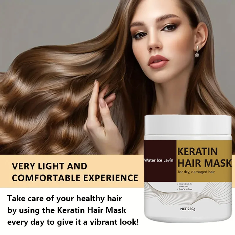 Keratin Hair Mask 250g for Dry Damaged & Frizzy Hair Repair 4 keratin hair mask treatment spu850878498162 desc 4