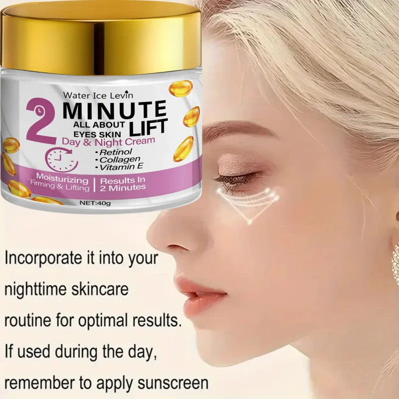 Water Ice Levin 2-Minute Lifting Eye Cream, 24H Moisturizing with Retinol & Collagen