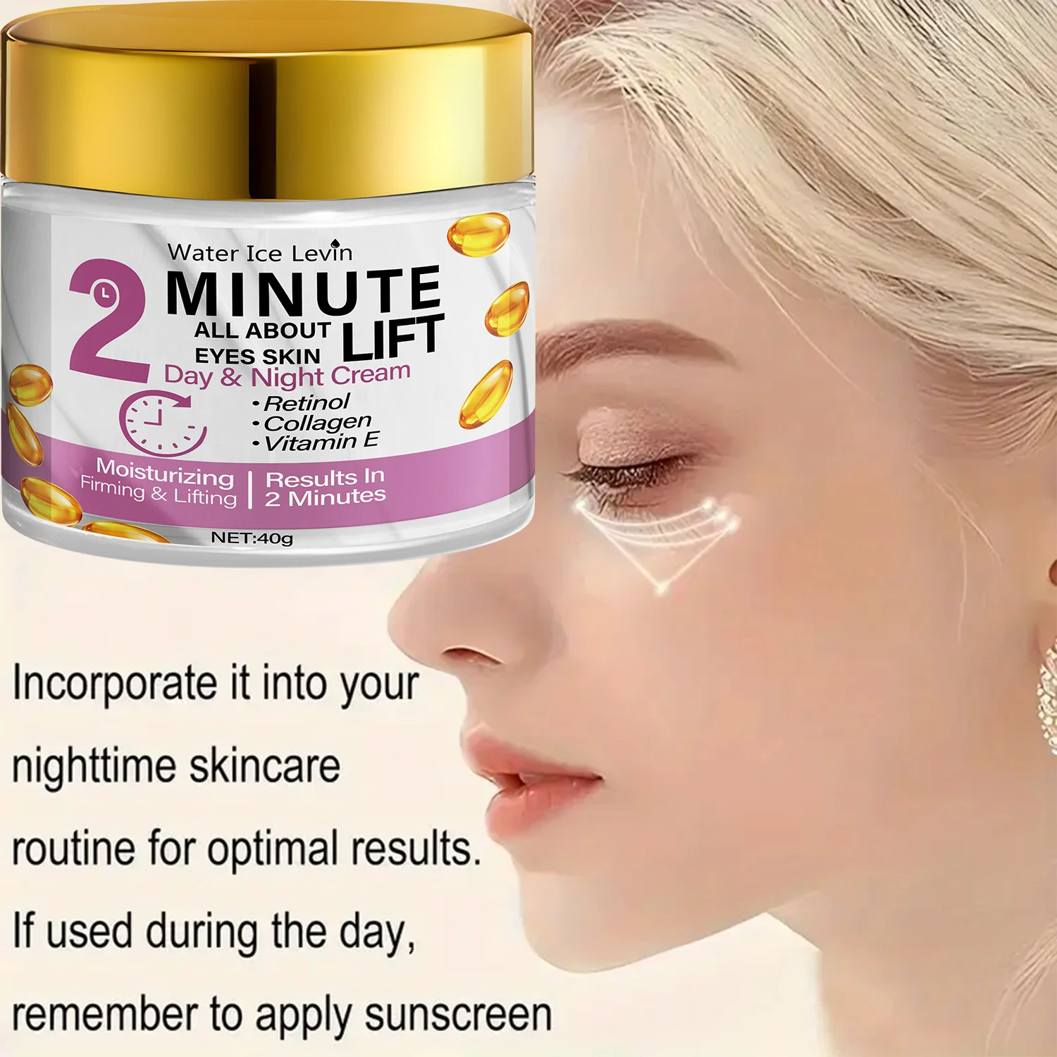 2-Minute Lifting Eye Cream - 24H Moisturizing with Retinol & Collagen 8 lifting eye cream spu1002606812453 desc 8