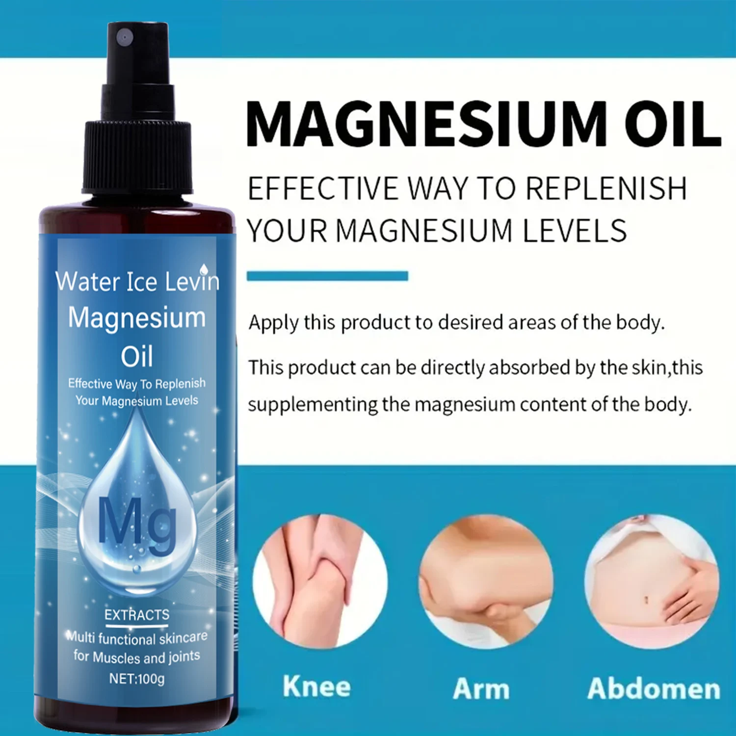 Magnesium Oil Spray for Muscle and Joint Support 100g 8 magnesium oil spray spu999719542713 desc 8