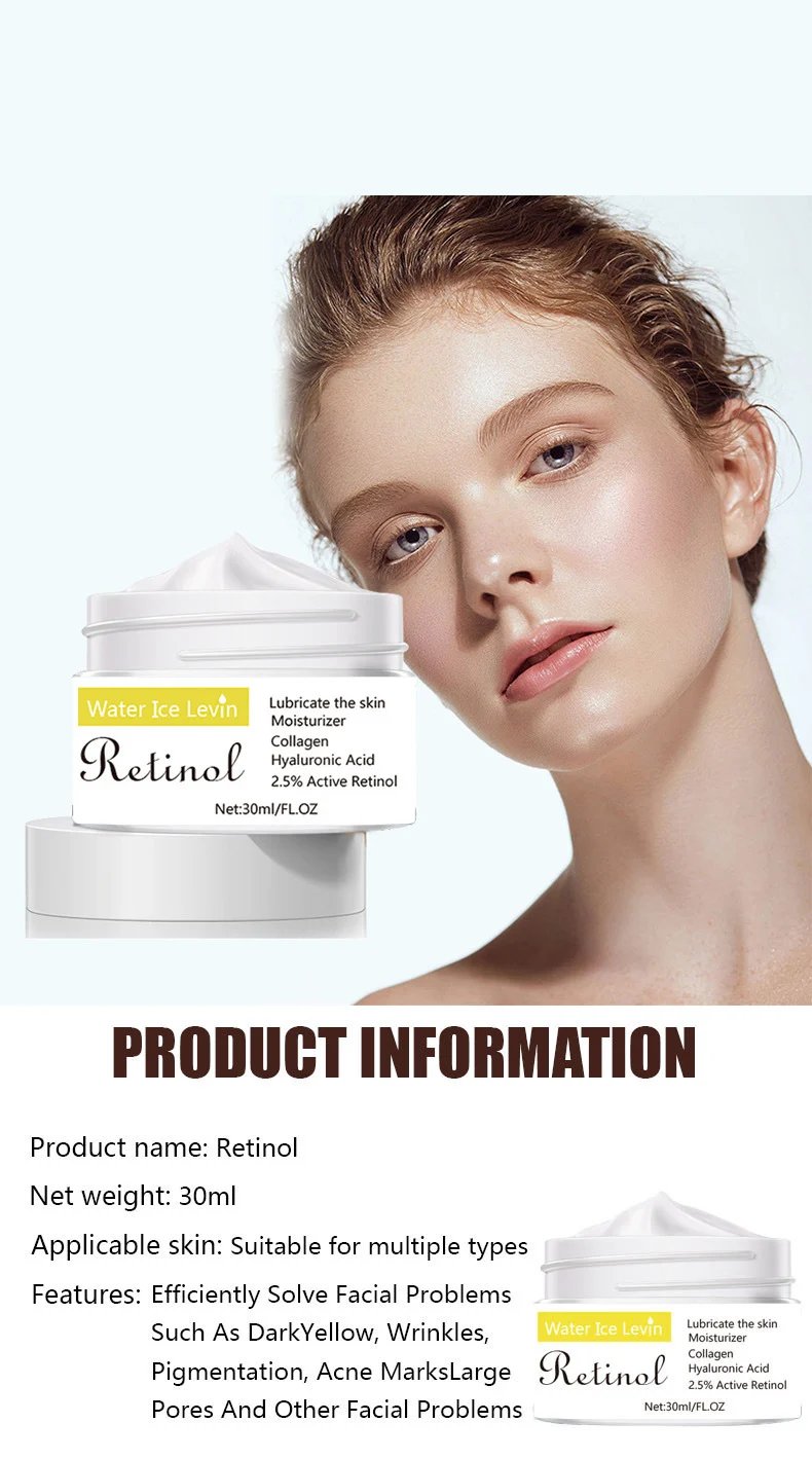 2.5% Retinol Anti-Aging Cream with Hyaluronic Acid & Collagen 30ml 1 retinol anti aging moisturizer cream spu797739673287 desc 1