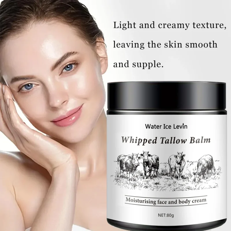 Water Ice Levin Whipped Tallow Balm - Deeply Moisturizing Non-Sticky Body Cream